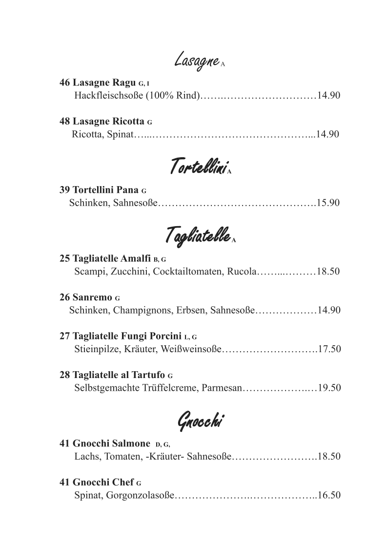 Speisekarte photo 4