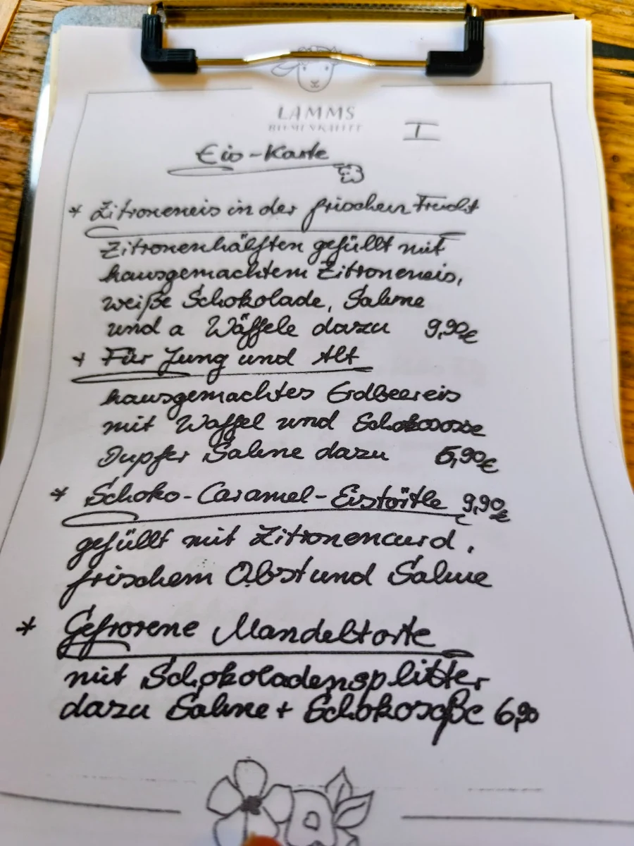 Speisekarte photo 5