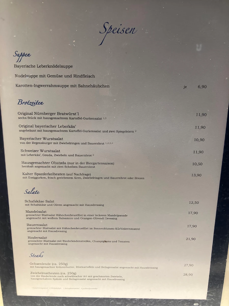 Speisekarte photo 2
