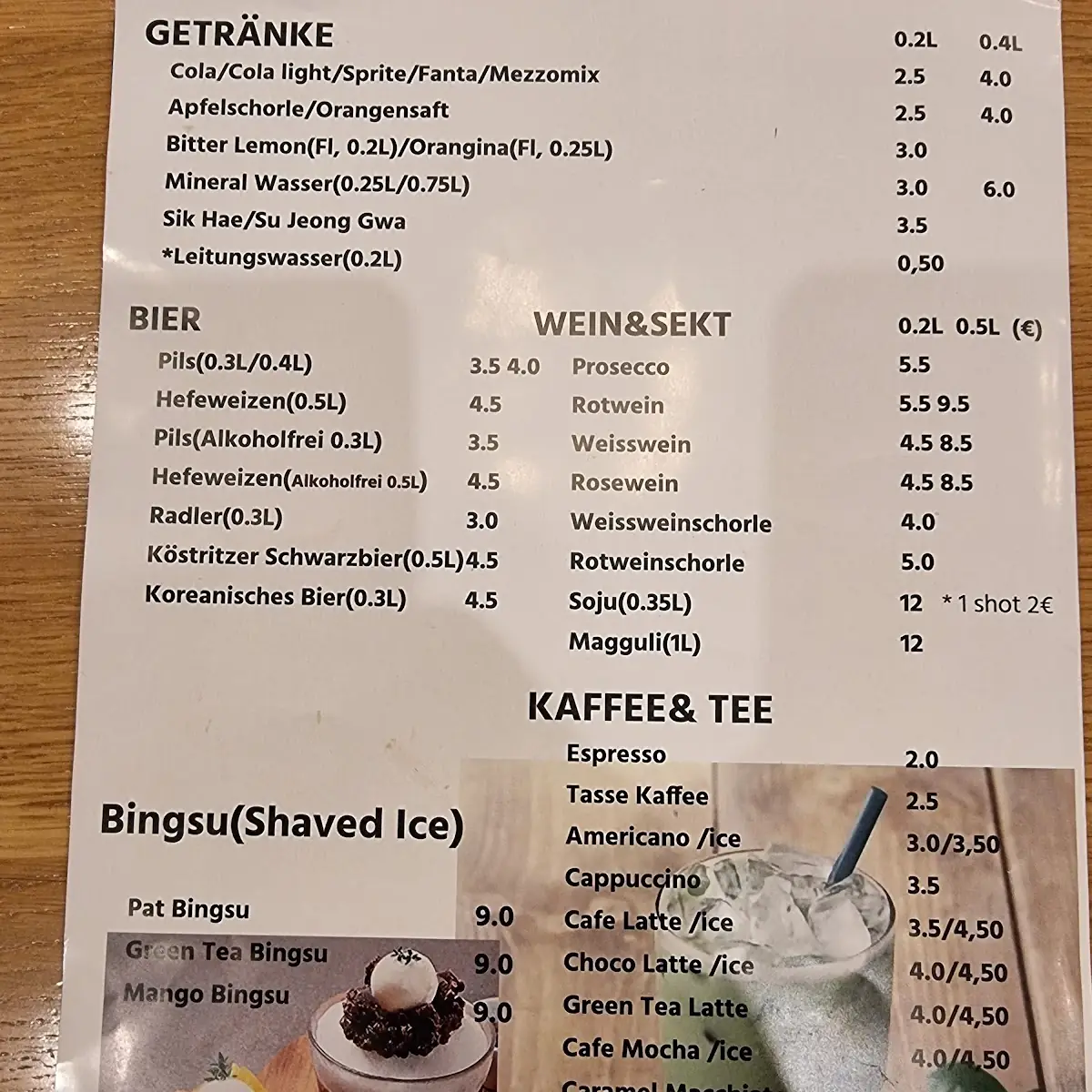 Speisekarte photo 2