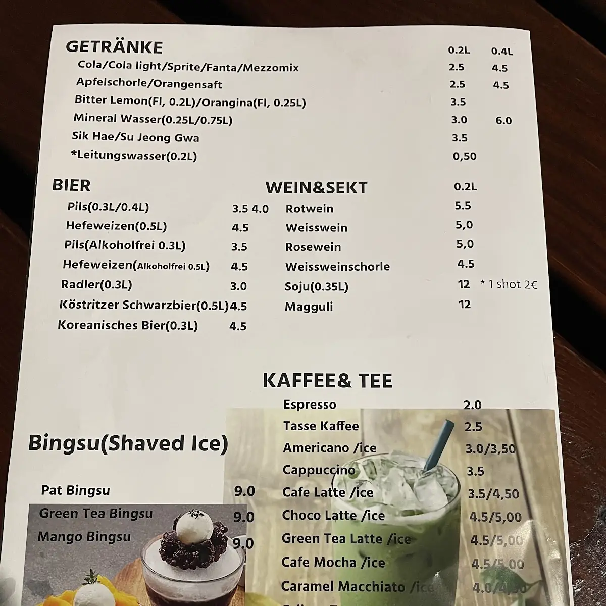 Speisekarte photo 3