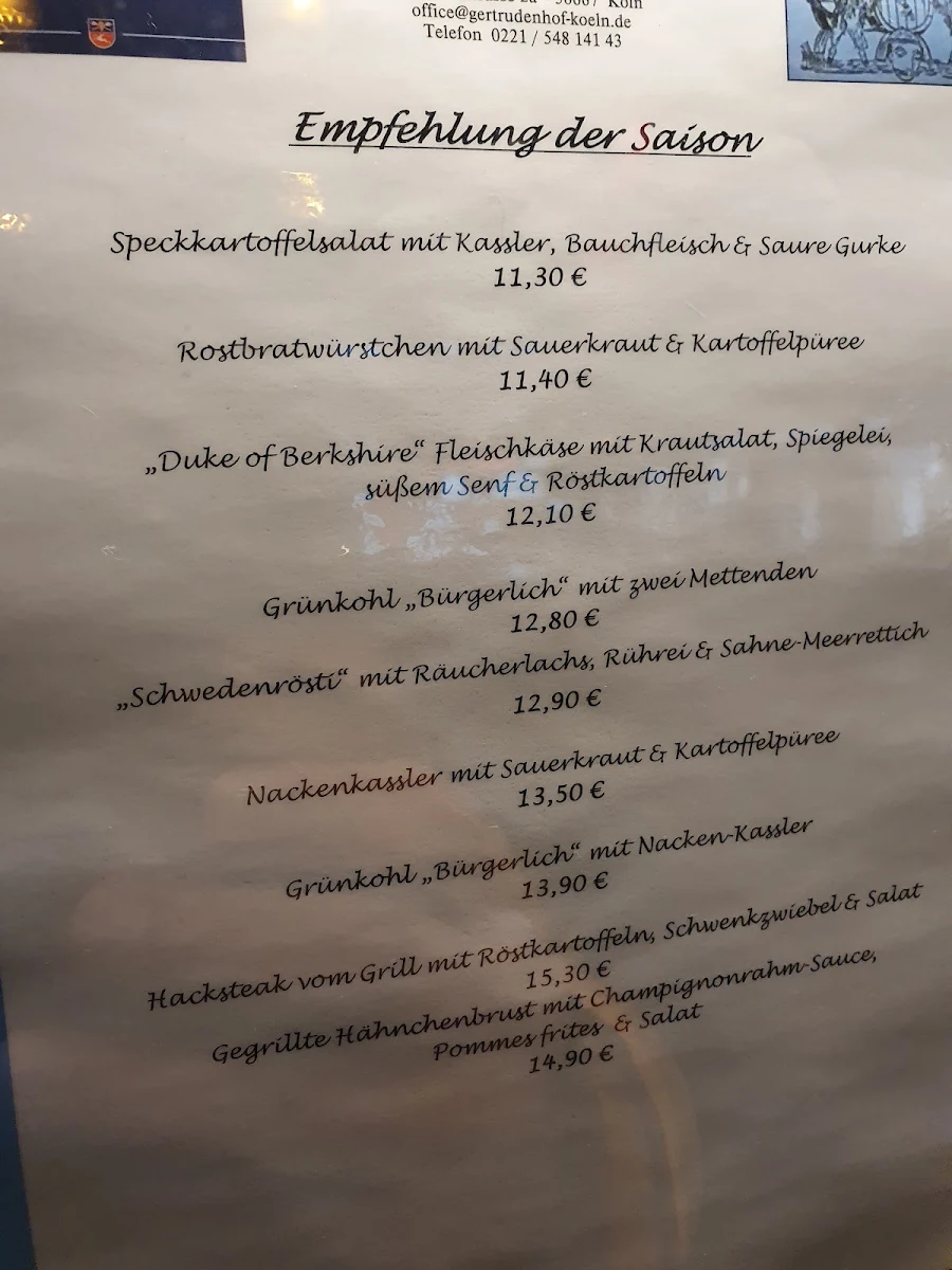 Speisekarte photo 2