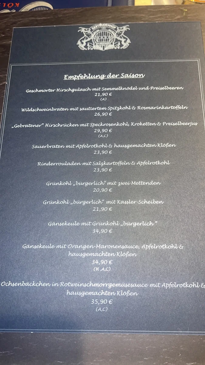Speisekarte photo 3