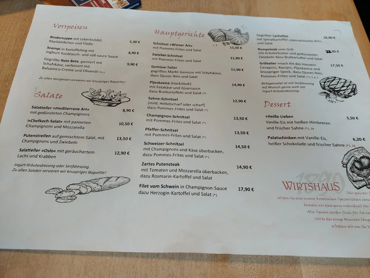 Speisekarte photo 1