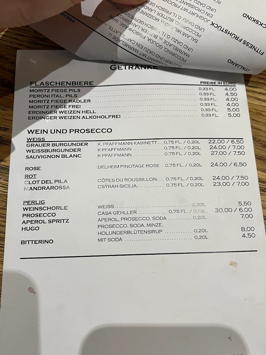 Speisekarte, Zlatanz Cucina Italiana