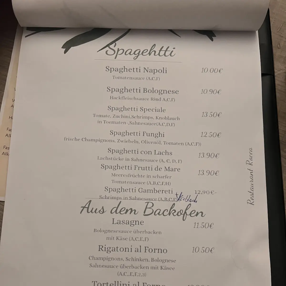 Speisekarte photo 8