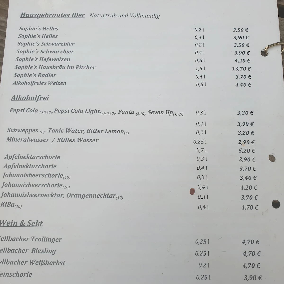 Speisekarte photo 7