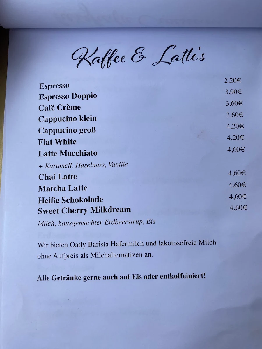Speisekarte, La Lune Café Brunch