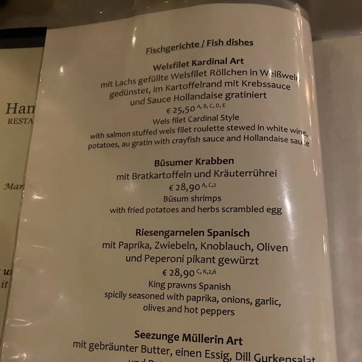 Speisekarte photo 2