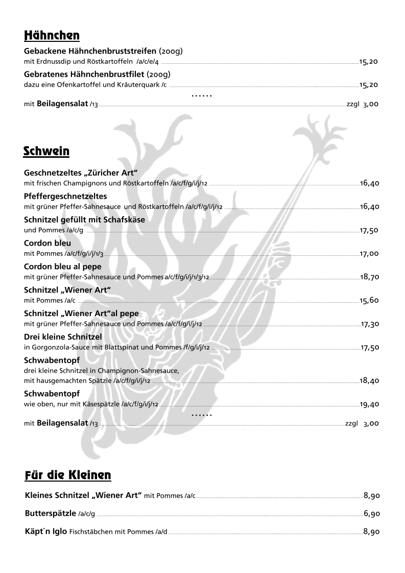 Speisekarte photo 5