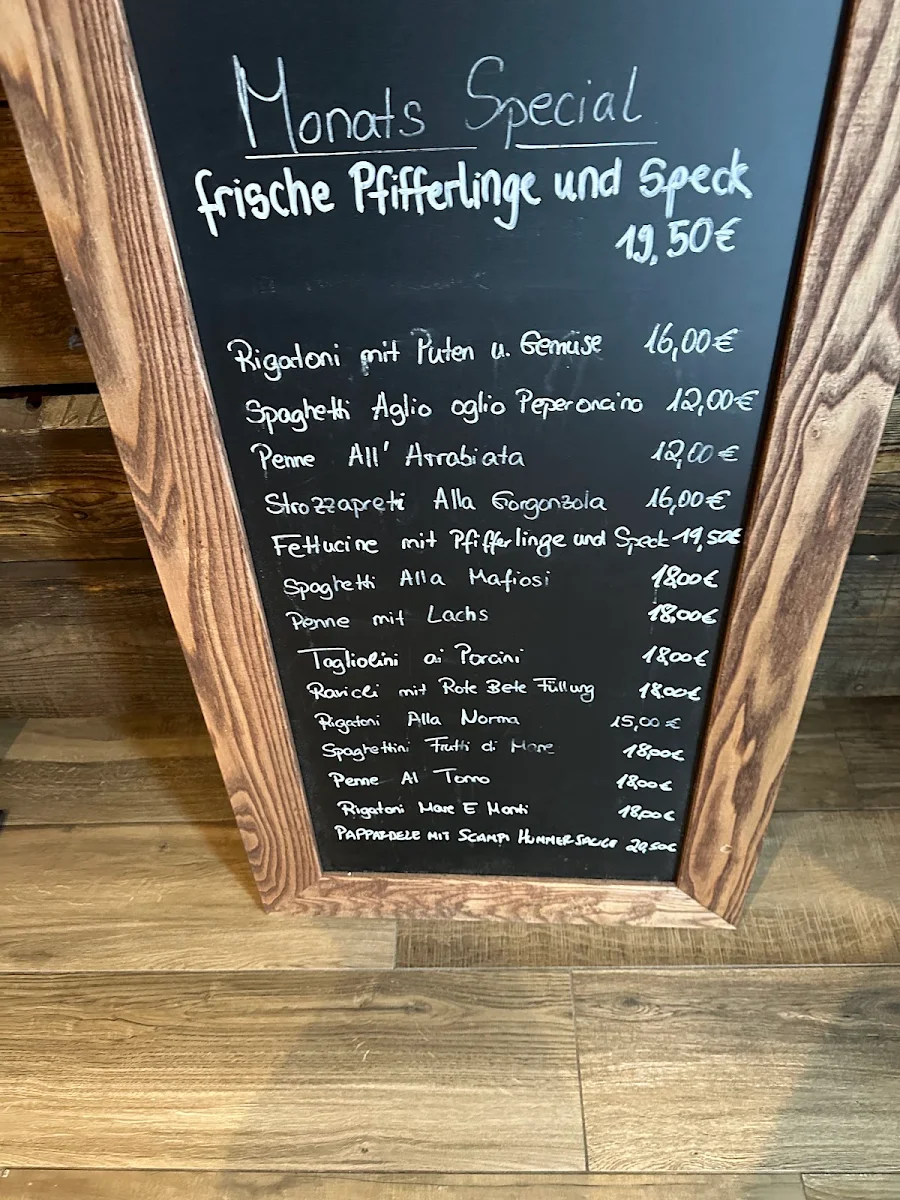 Speisekarte, Amano Pasta e Basta