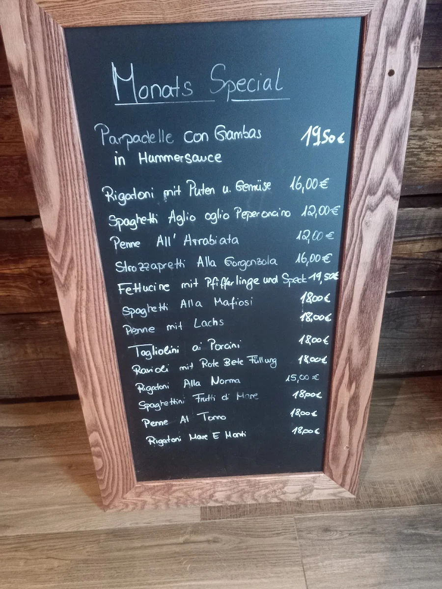 Speisekarte, Amano Pasta e Basta