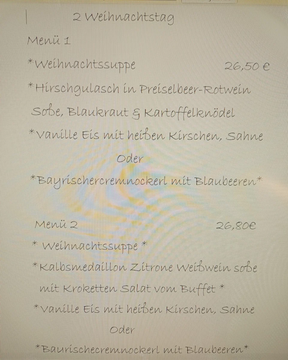 Speisekarte, Tante Lenchen Camping-Park Lahnbogen