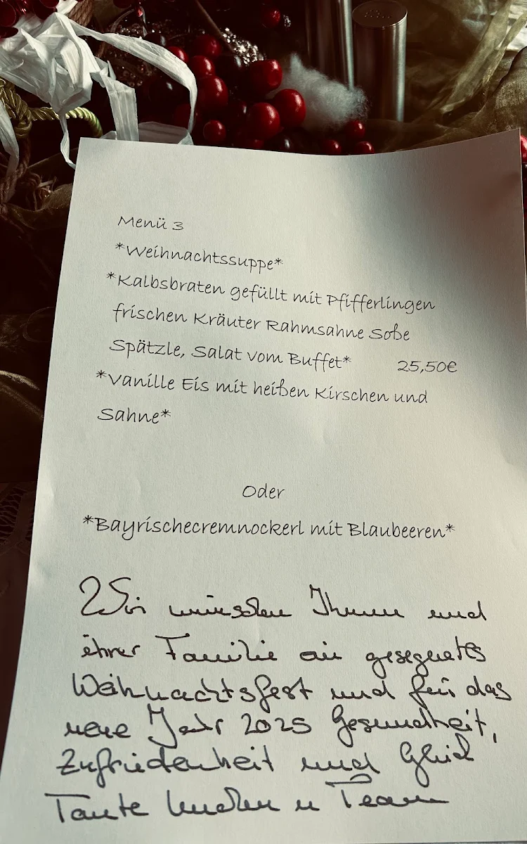 Speisekarte, Tante Lenchen Camping-Park Lahnbogen