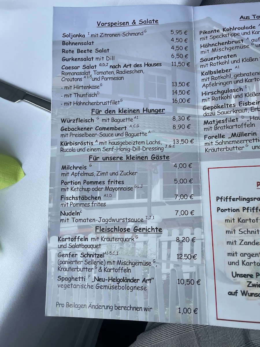 Speisekarte photo 2