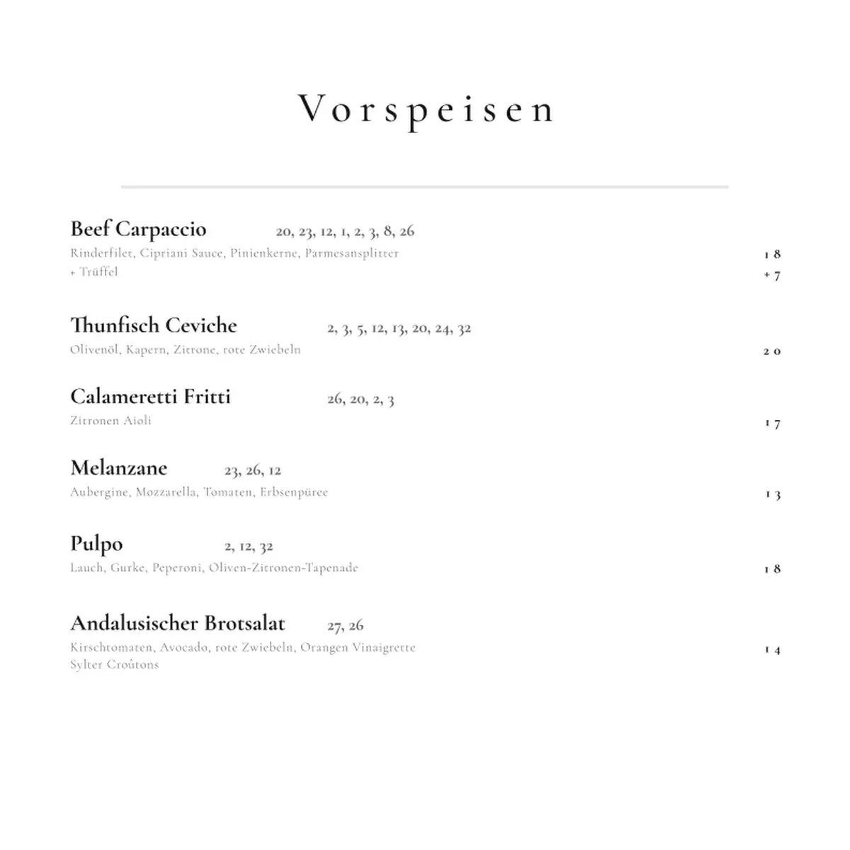 Speisekarte photo 2