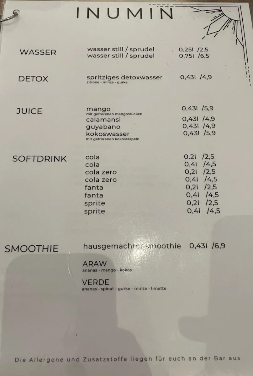 Speisekarte, Tambayan