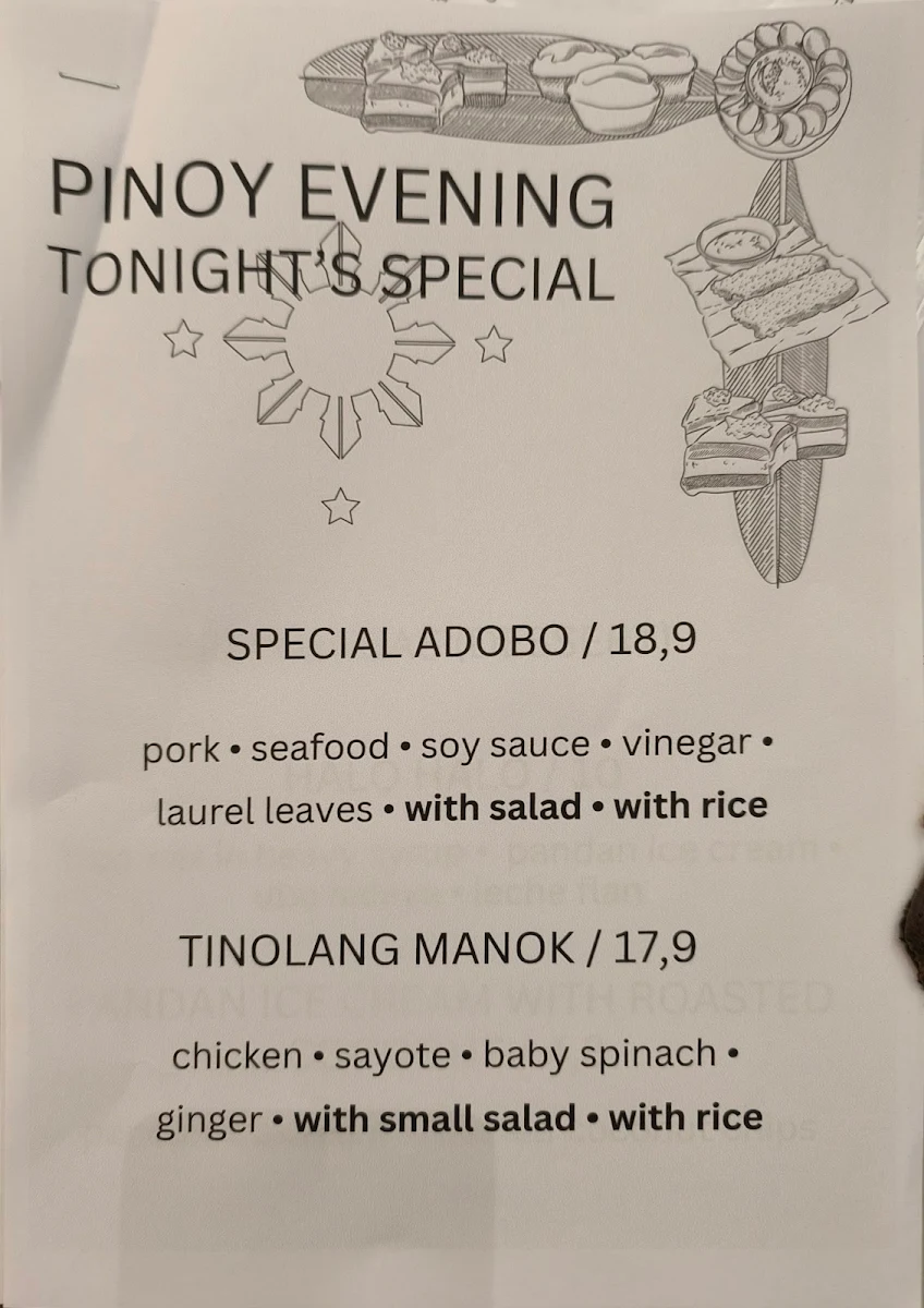 Speisekarte, Tambayan