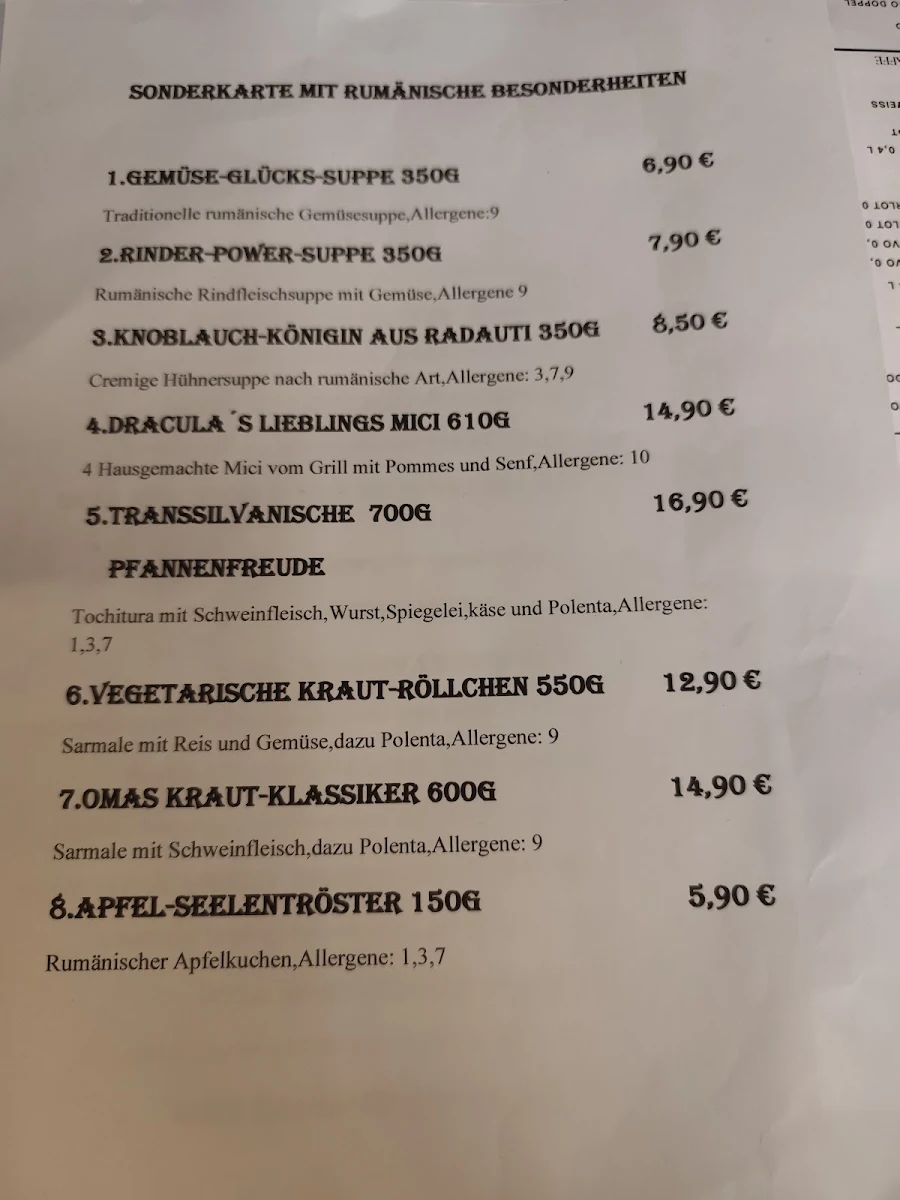 Speisekarte photo 5