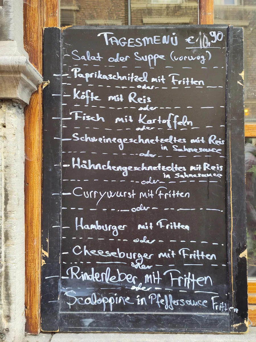 Speisekarte, Café & Bistro Anvers / Aachen