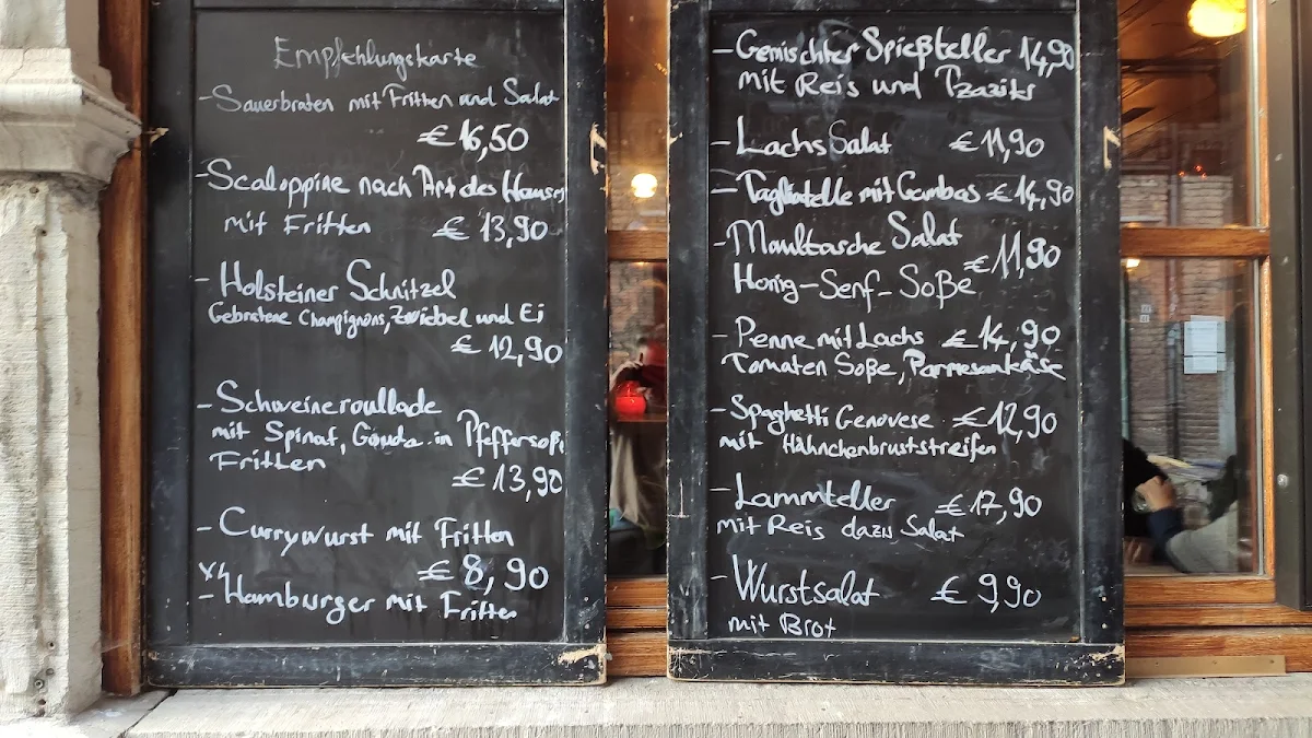 Speisekarte, Café & Bistro Anvers / Aachen
