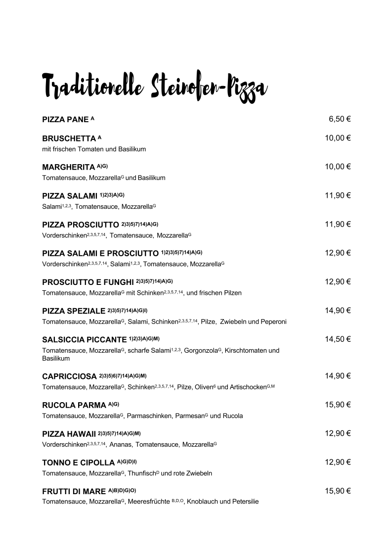 Speisekarte photo 1
