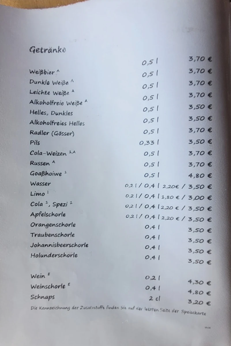 Speisekarte photo 4