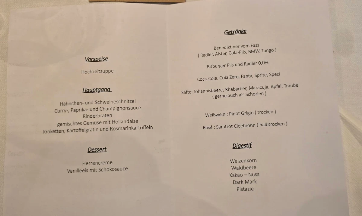 Speisekarte photo 2