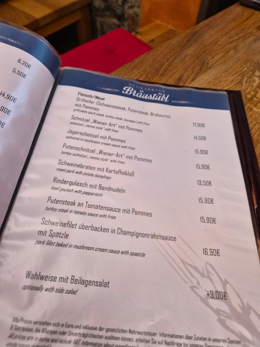 Speisekarte photo 5