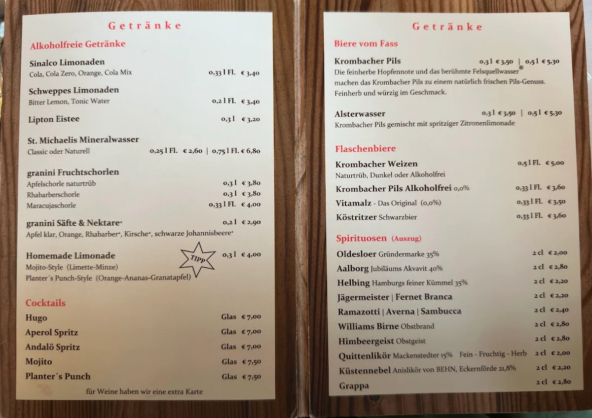 Speisekarte photo 1