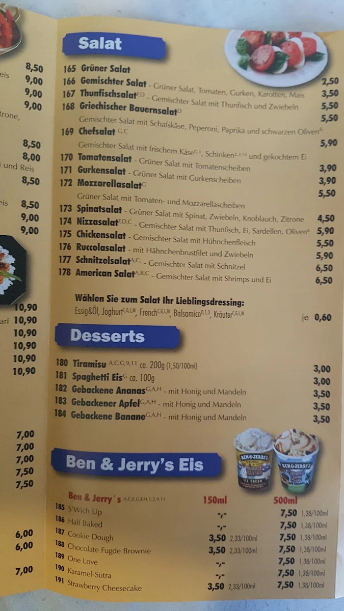 Speisekarte, Fair Pizza Fürstenfeldbruck