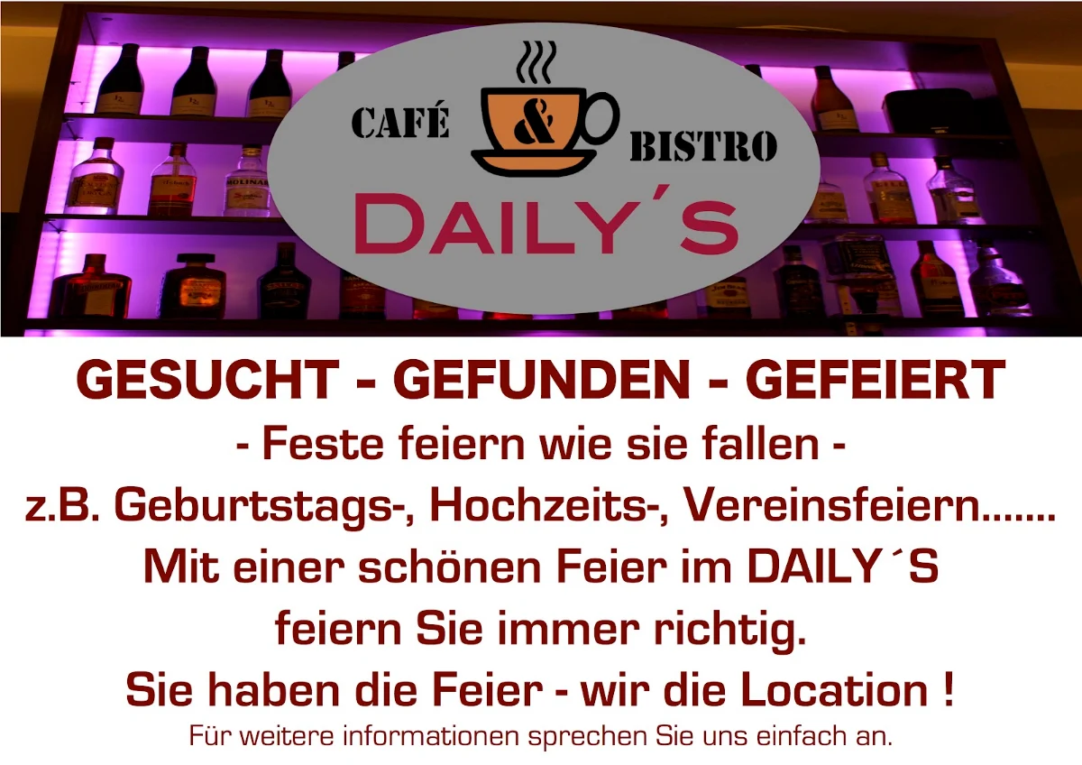 Speisekarte, Café Bistro Daily’s