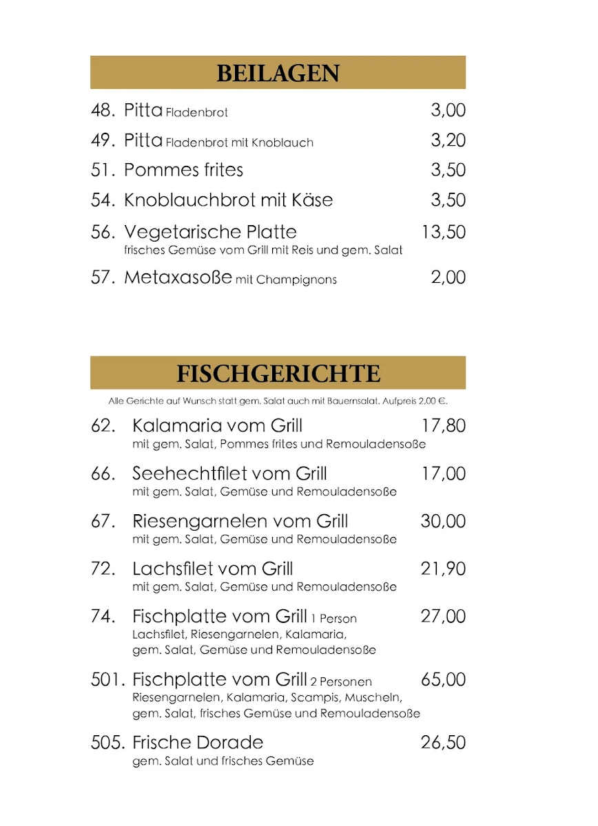 Speisekarte photo 3