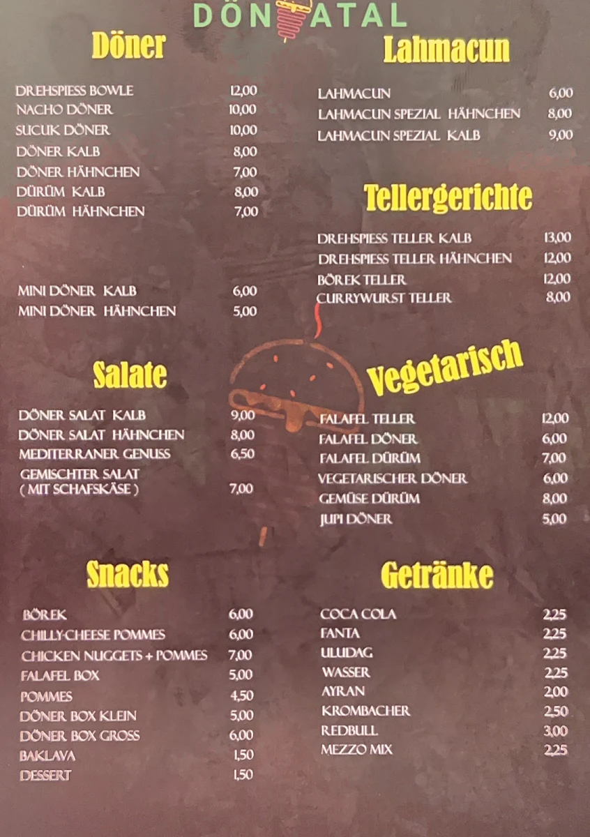 Speisekarte photo 3