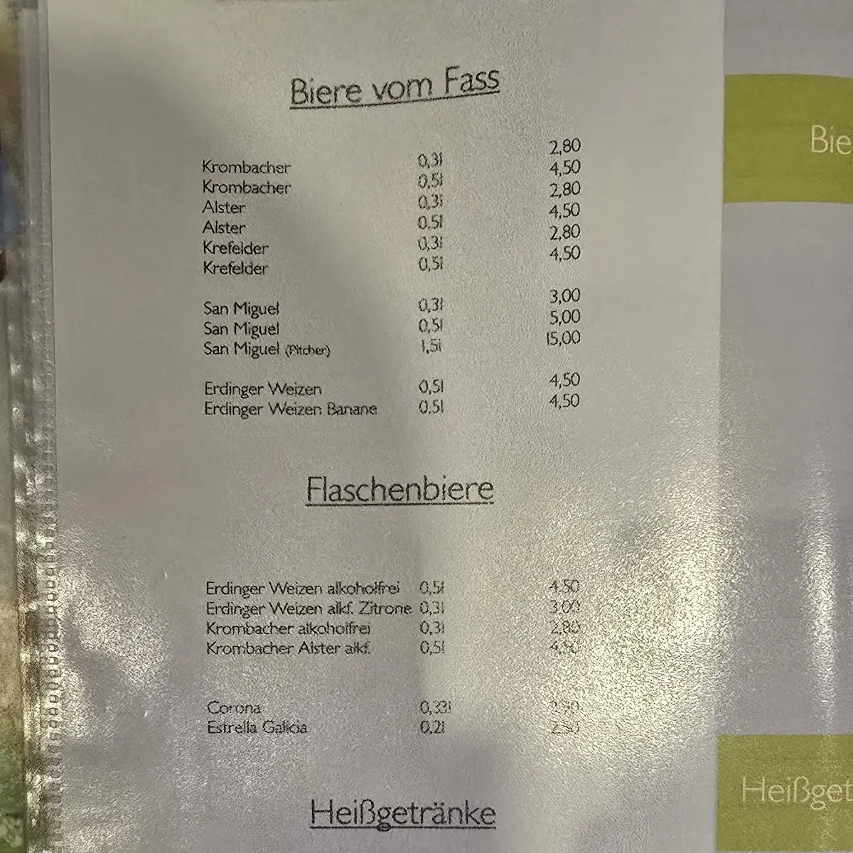 Speisekarte, Collo | Restaurant & Bar