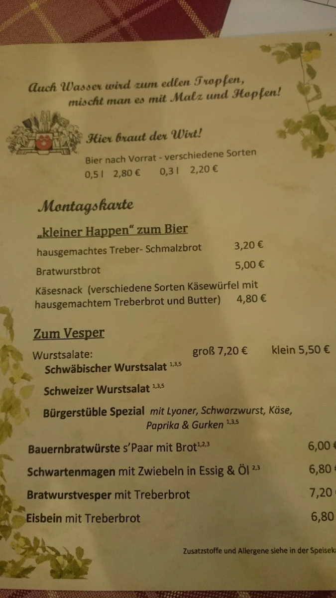 Speisekarte photo 2