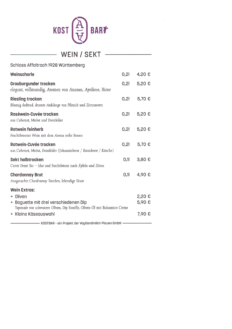 Speisekarte photo 1