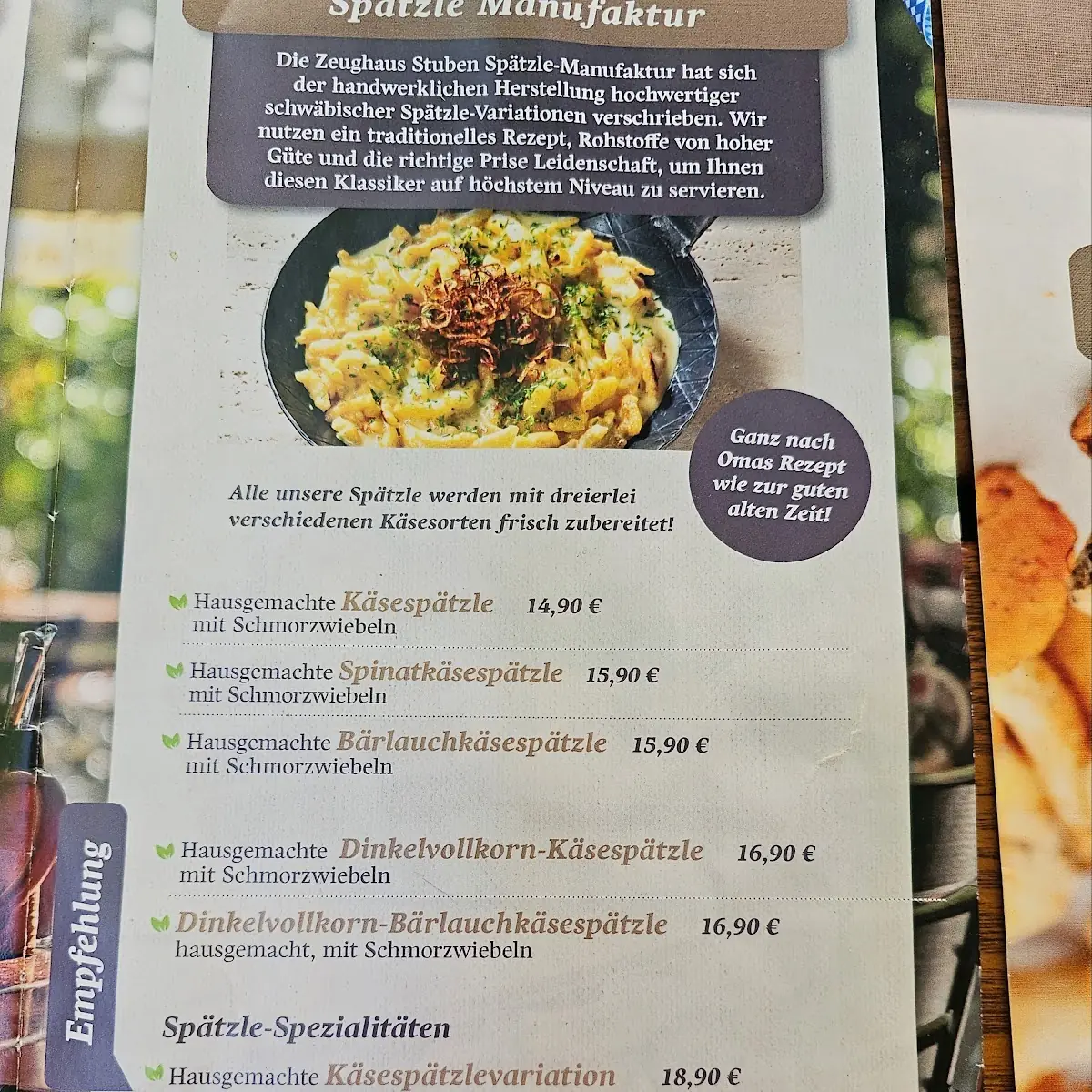 Speisekarte photo 7