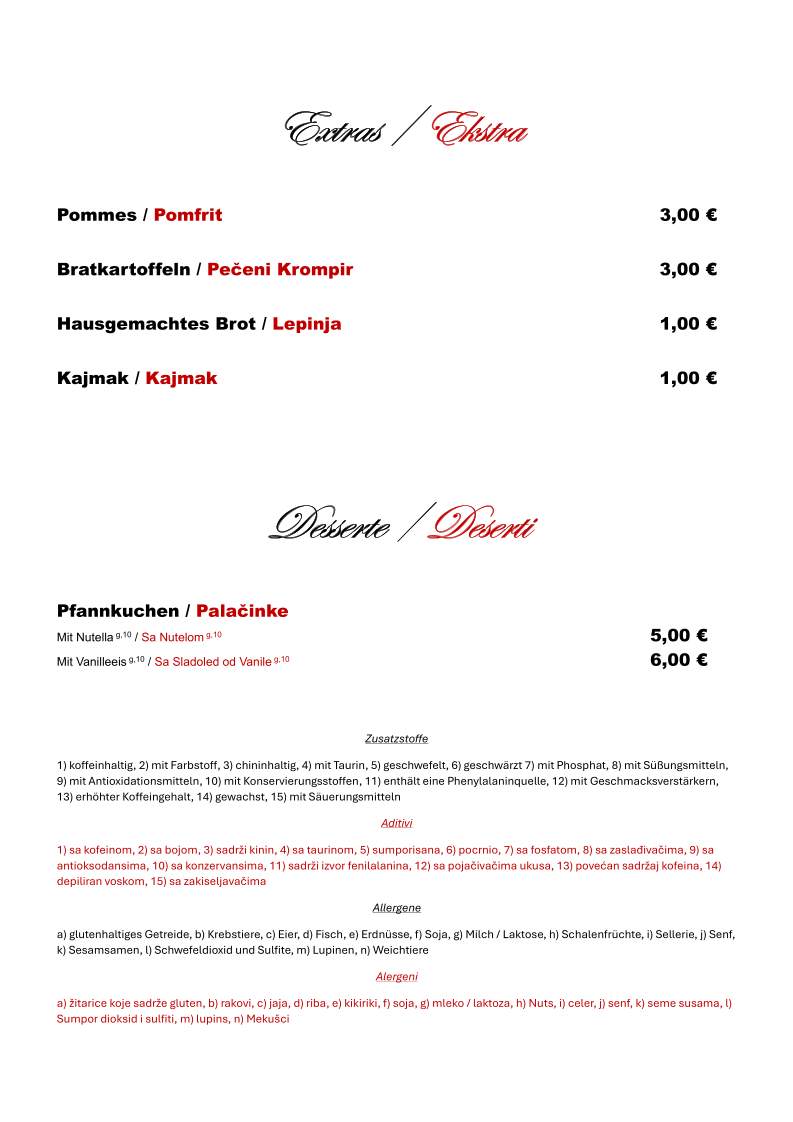 Speisekarte photo 6