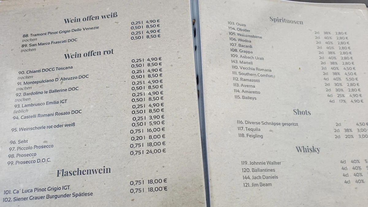 Speisekarte photo 2