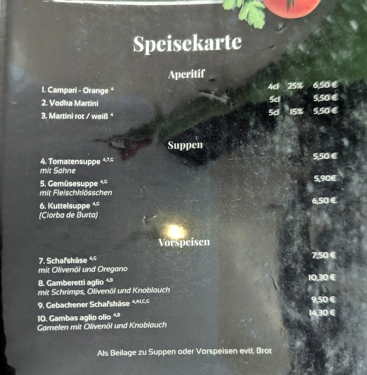 Speisekarte photo 4