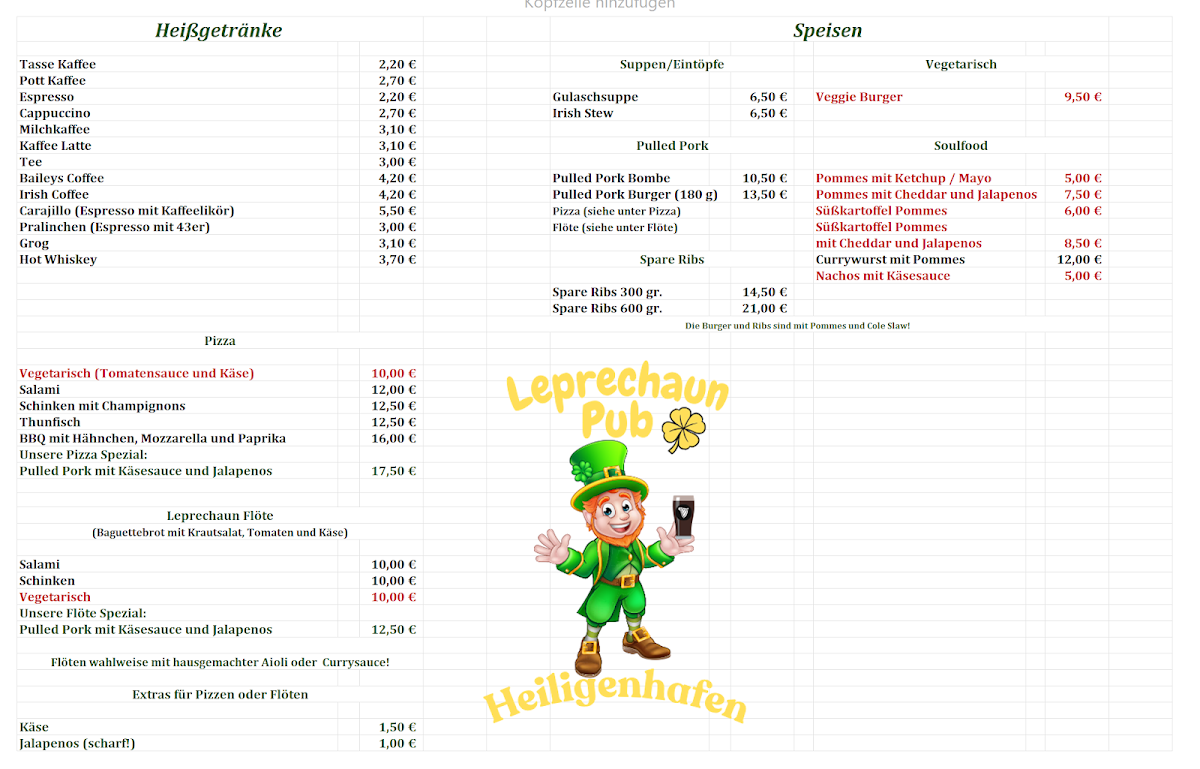 Speisekarte photo 2