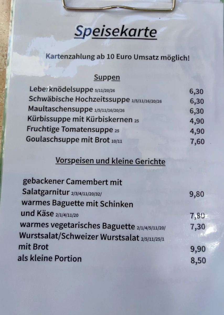Speisekarte photo 4