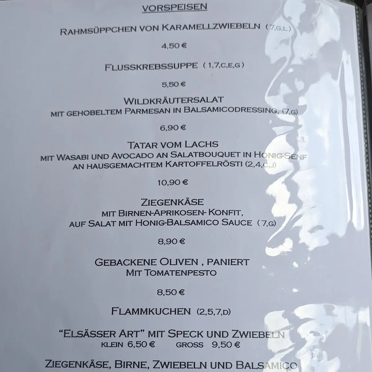 Speisekarte photo 2