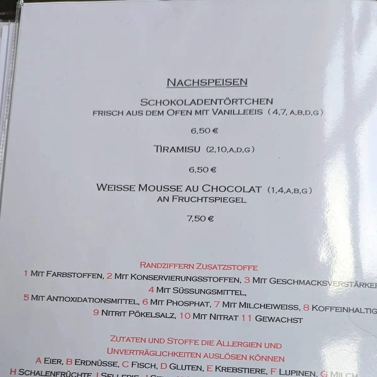 Speisekarte photo 5