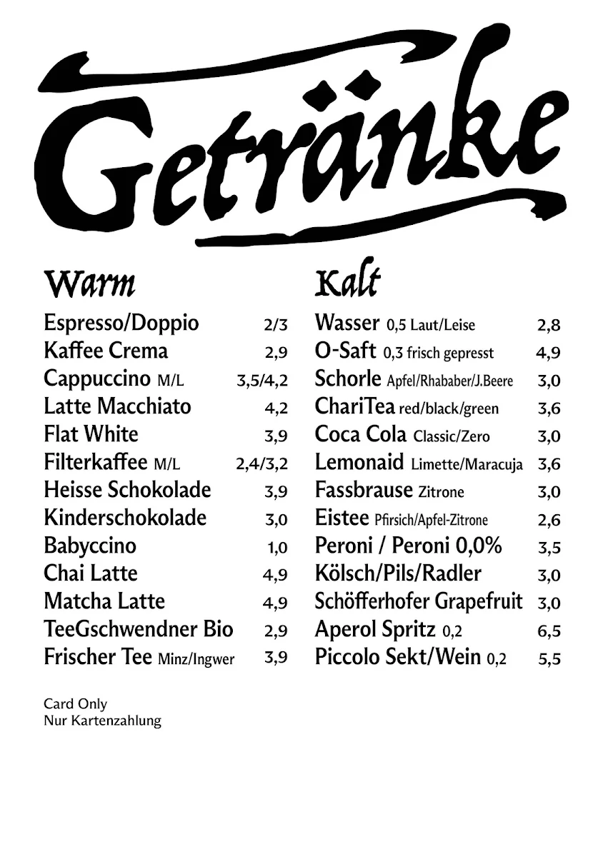 Speisekarte photo 4