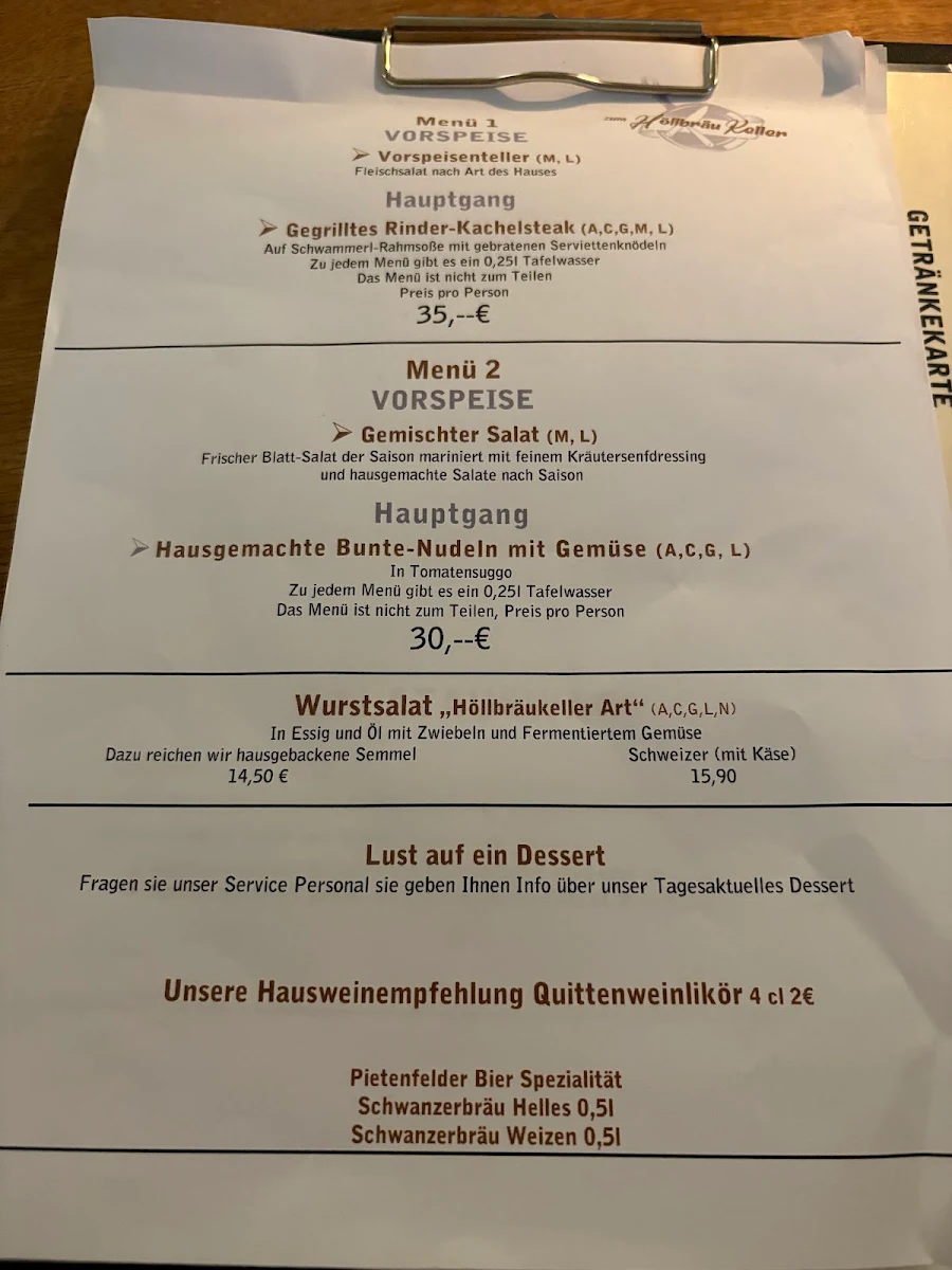 Speisekarte photo 3