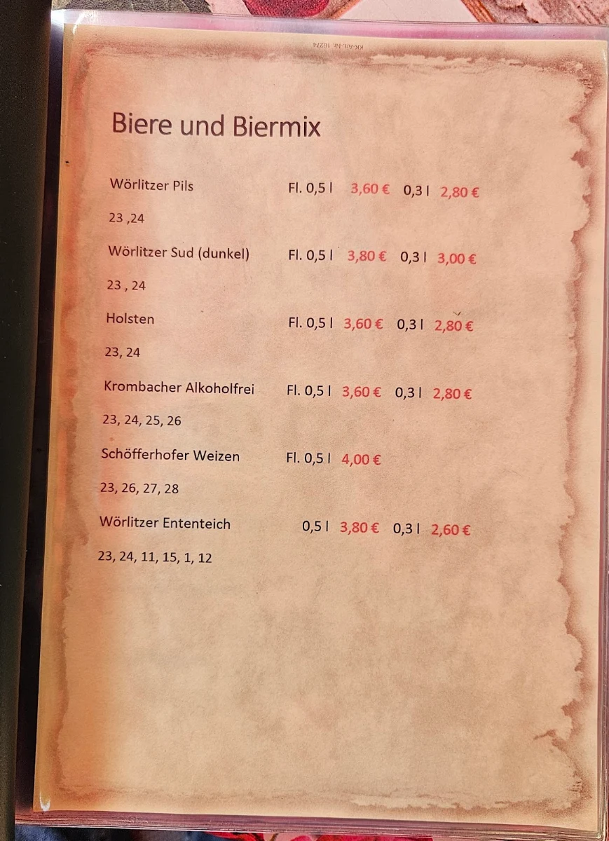 Speisekarte photo 2