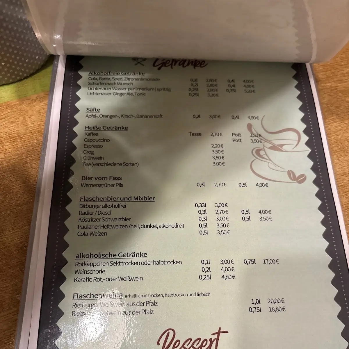Speisekarte photo 1