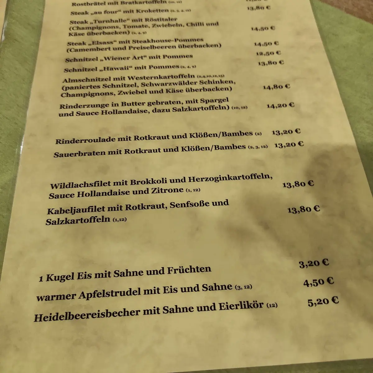 Speisekarte photo 2